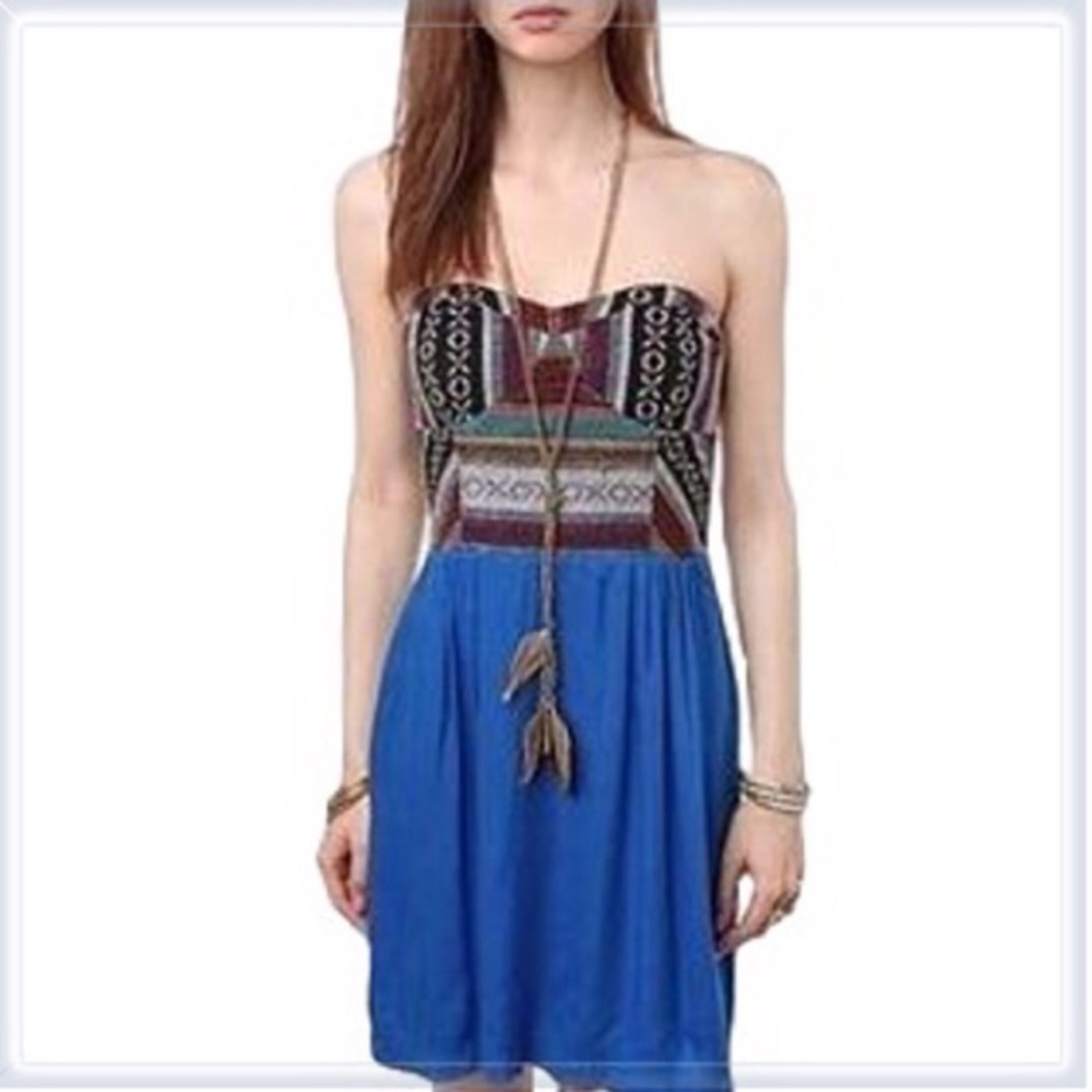 Urban Outfitters Blue Navajo Print Dress Size 2